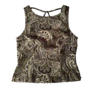 VTG olive green fitted blouse